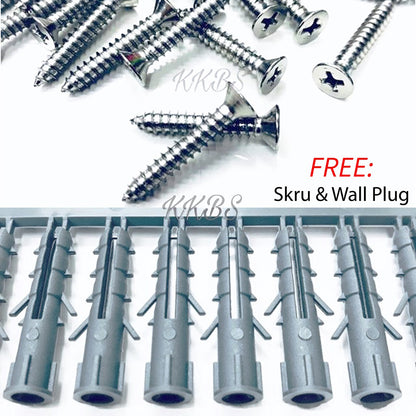 Rel Langsir Aluminium Traludy / Track Single Set Lengkap 
