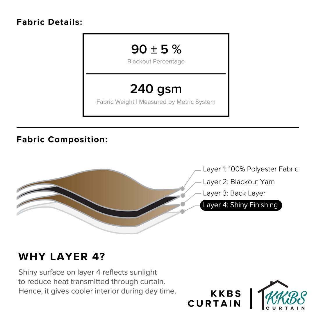 Luxeria 90% Blackout Curtain Ready Made