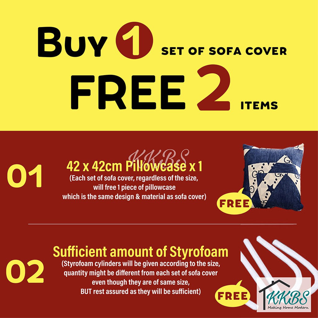 Pelindung Anti Calar Gentian Susu Elastik Kusyen Sarung Sofa Halaman 1