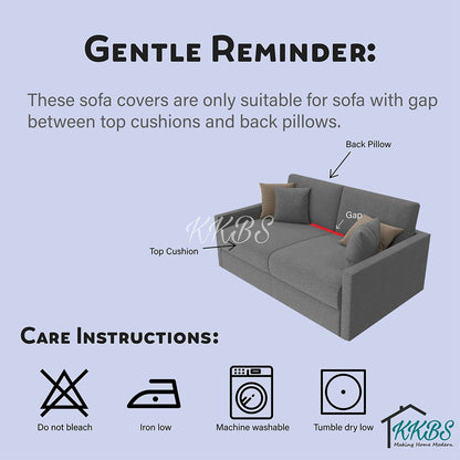 Pelindung Anti Calar Gentian Susu Elastik Kusyen Sarung Sofa Halaman 1