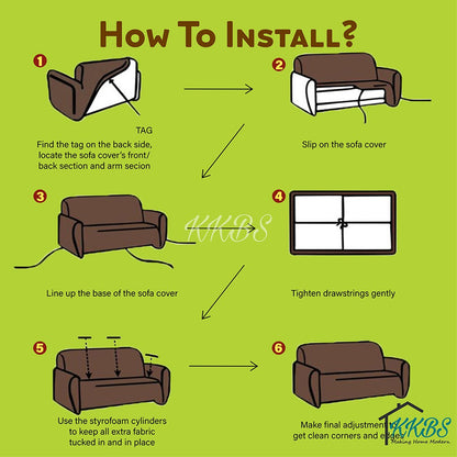 Anti Skid Scratch Protector Milk Fiber Elastic Sofa Cover Page 2