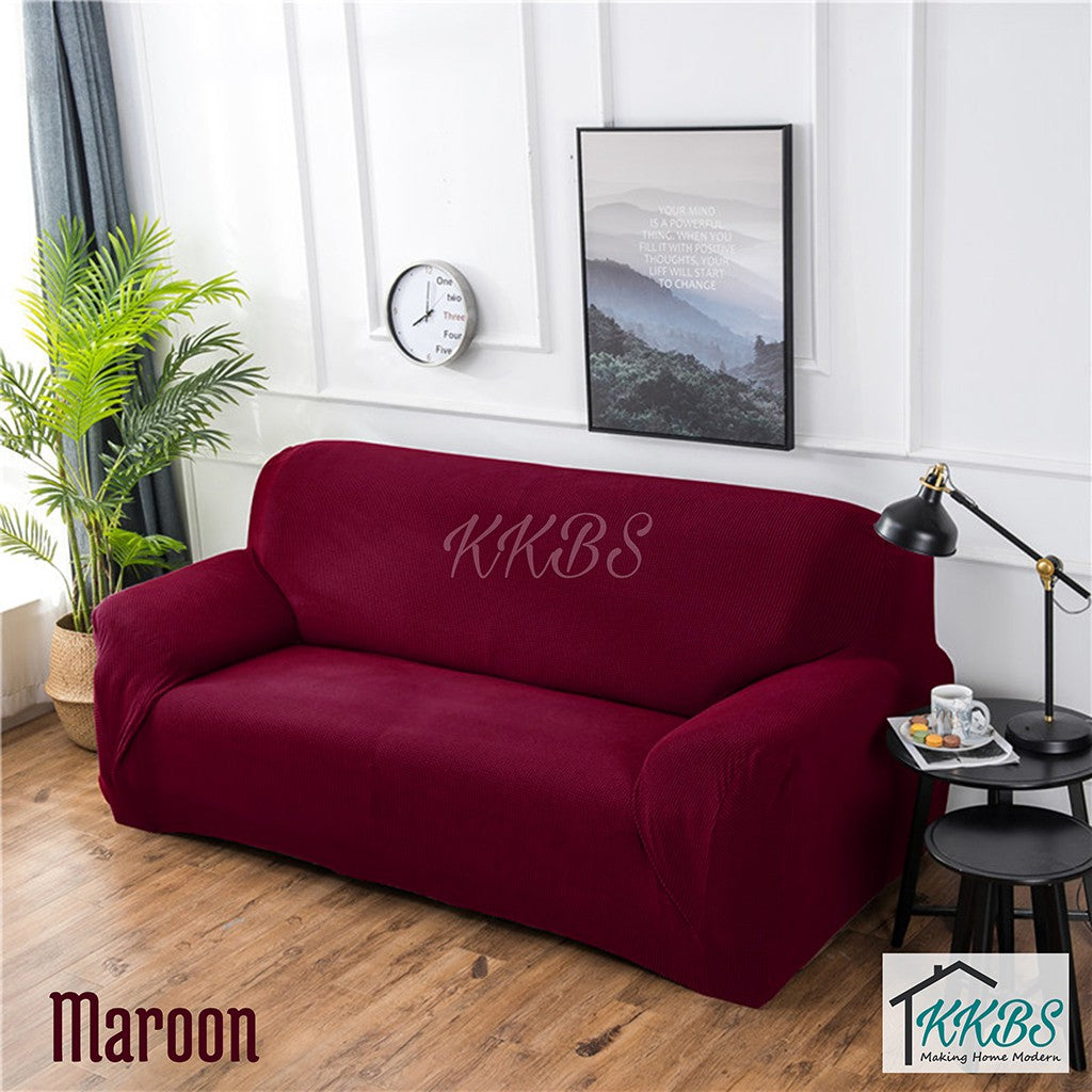 Anti Skid Scratch Protector Solid Colour Cushion Sofa Cover