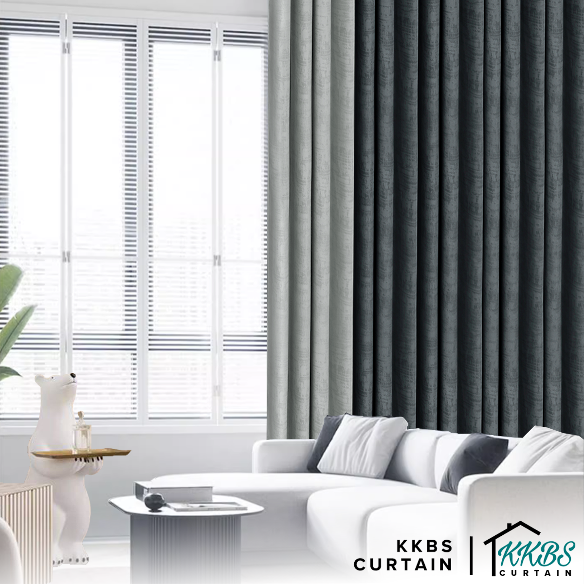 Jorica 85-95% Blackout Curtain Ready Made Standard Width