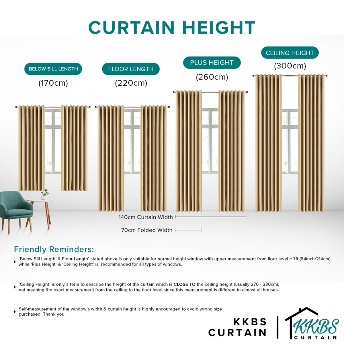 Jorica 85-95% Blackout Curtain Ready Made Standard Width