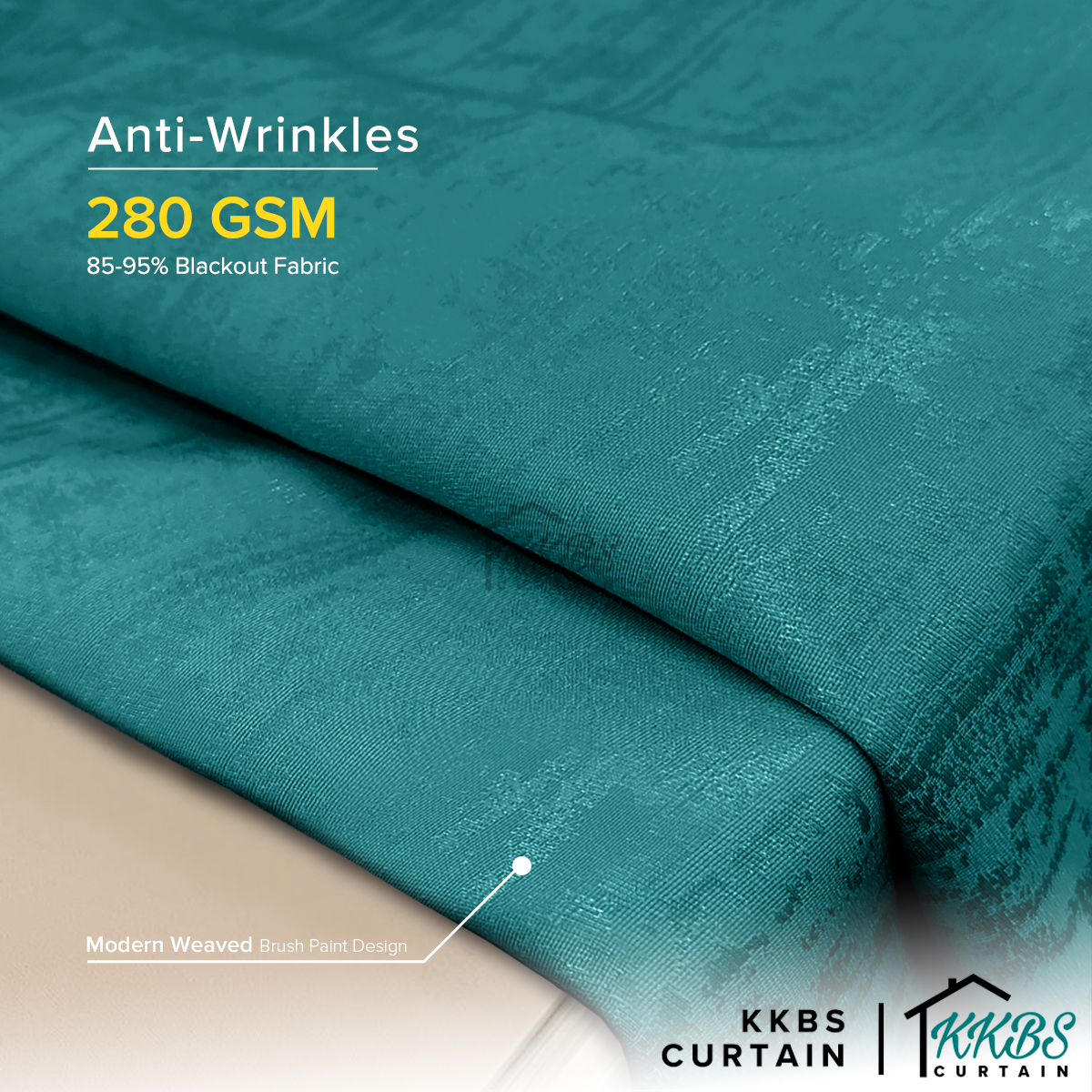 Jorica 85-95% Blackout Curtain Ready Made Standard Width