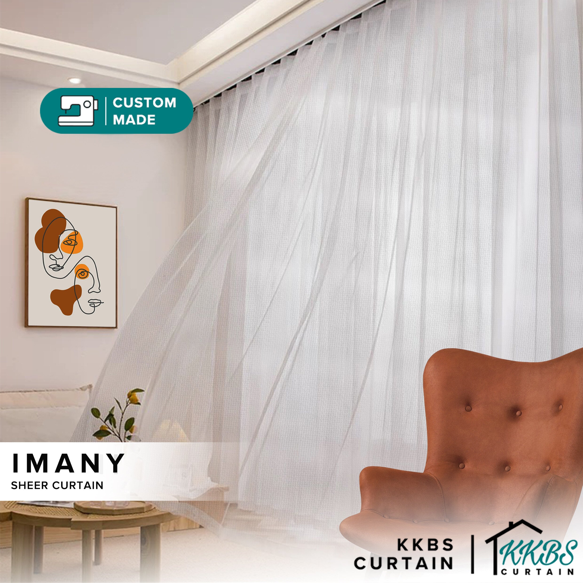 Imany Langsir Sheer Tempahan