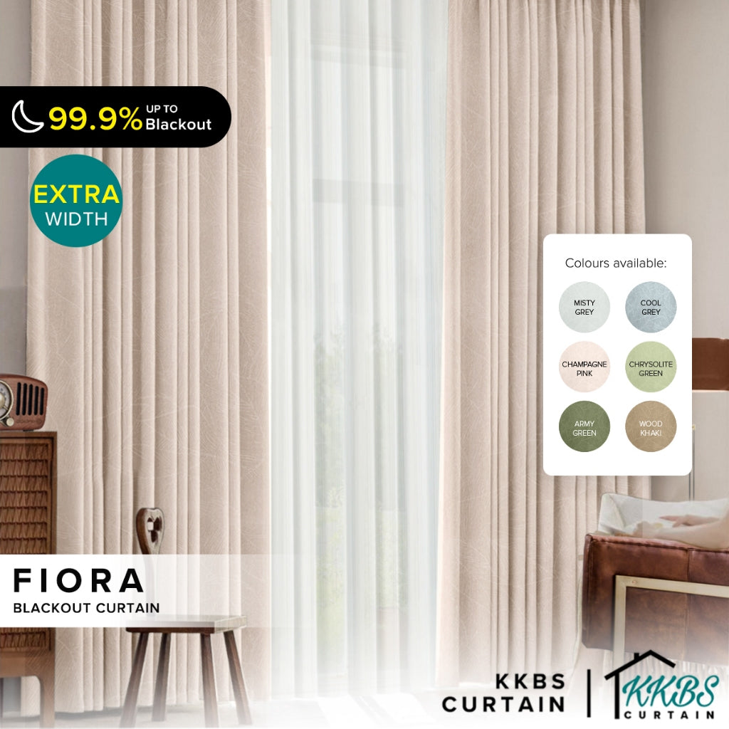 Fiora 98-99.9% Langsir Blackout Siap Jahit Lebar Tambahan (Page 2)
