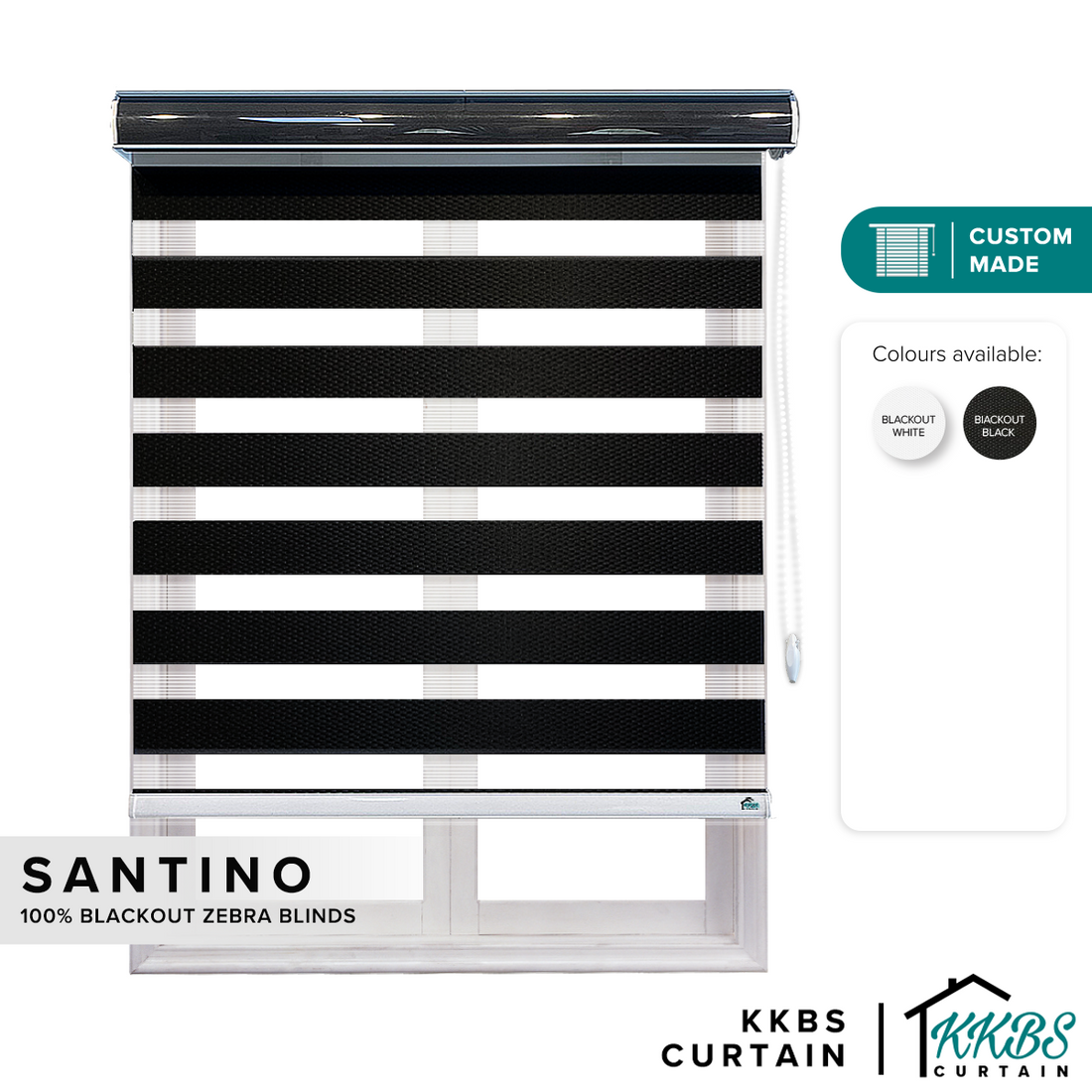 Santino 100% 遮光斑马帘定制
