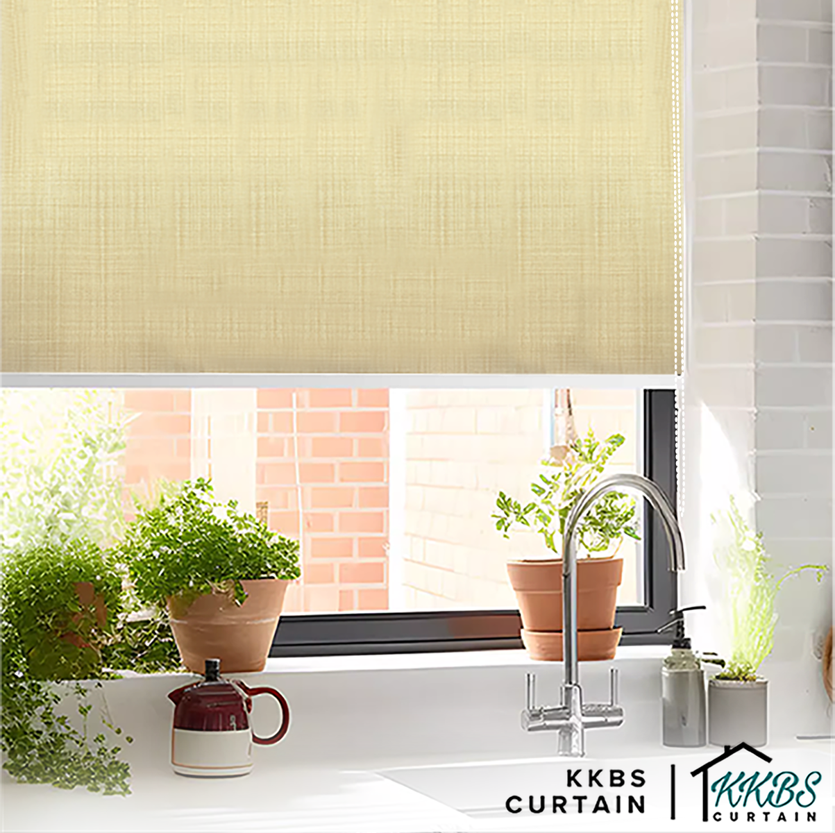 Amelio 100% Blackout Roller Blinds Dibuat Tersuai 