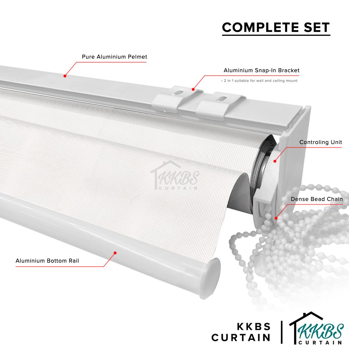 Tirai Roller Separa Blackout Haruko Dibuat Dibuat Khusus
