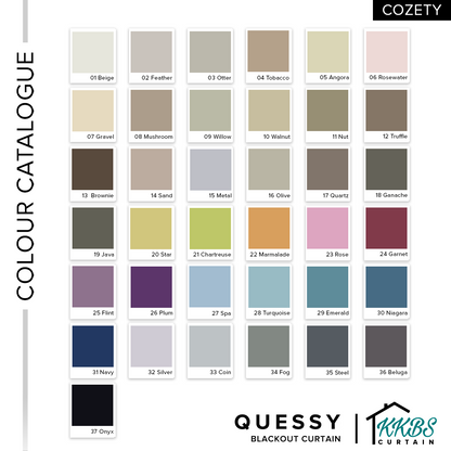 Tirai Blackout Quessy Dibuat Tersuai 