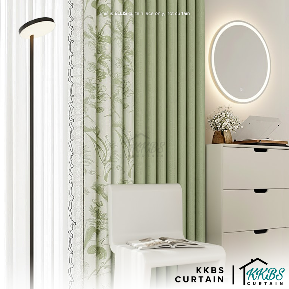 Ellis Curtain Laces Cut by Metre