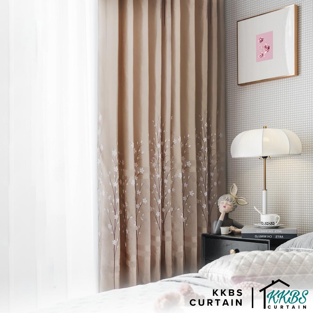[BUY 1 FREE 1]  Lavinia Semi Blackout Curtain Ready Made