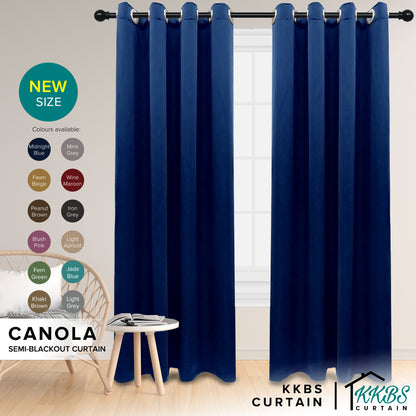 Canola Curtain Minimalist Hook &amp; Eyelet