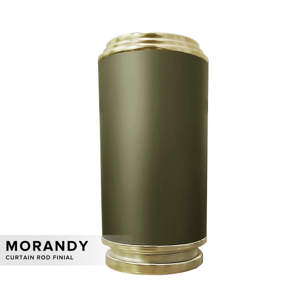 Morandy 窗帘杆端盖 奢华香槟色