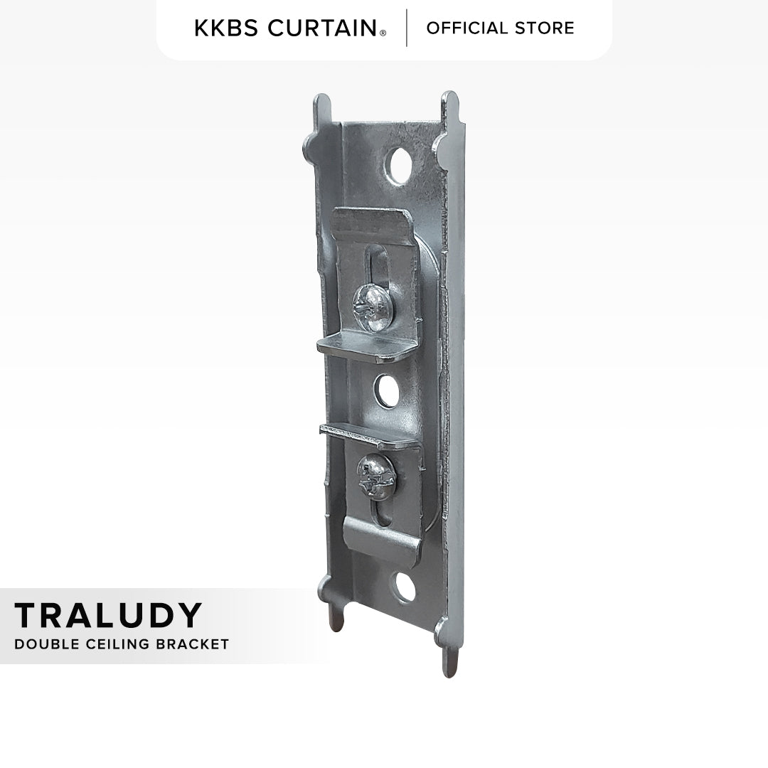 Traludy Curtain Track Ceiling Bracket Double
