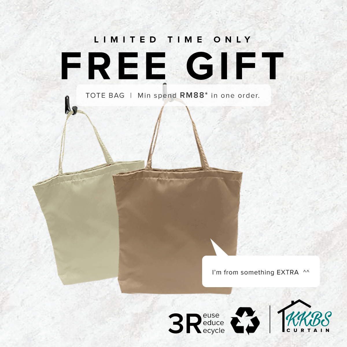 [Free Gift] Tote Bag 2025 Limited Edition (Min.Spend RM88)
