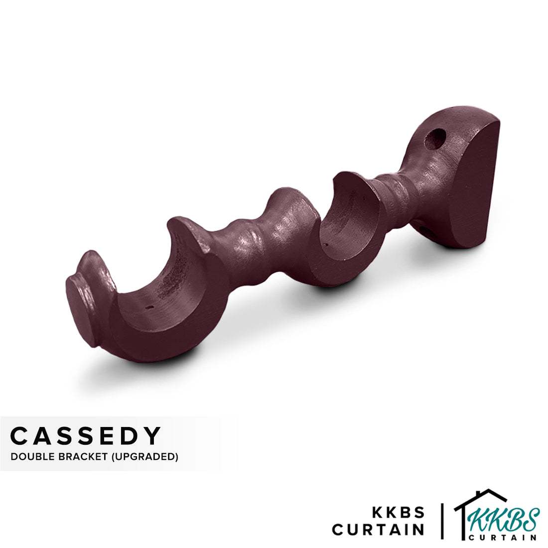 Cassedy Bracket Double Warna Merlot Gelap