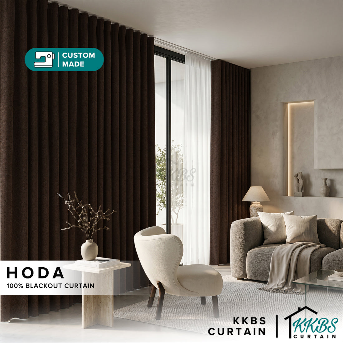 Hoda Blackout Curtain Custom Made