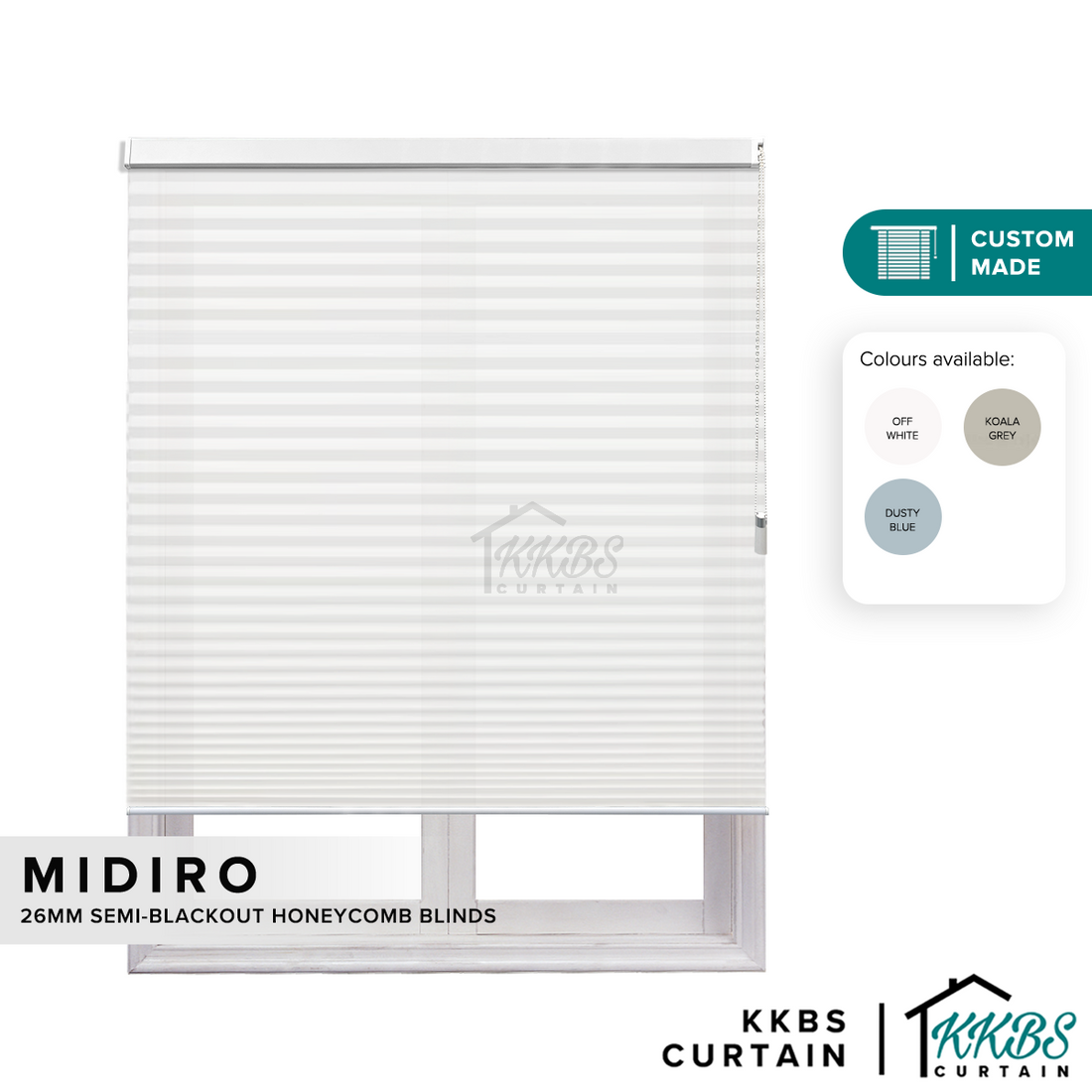 Midiro 26mm 半遮光蜂巢帘定制