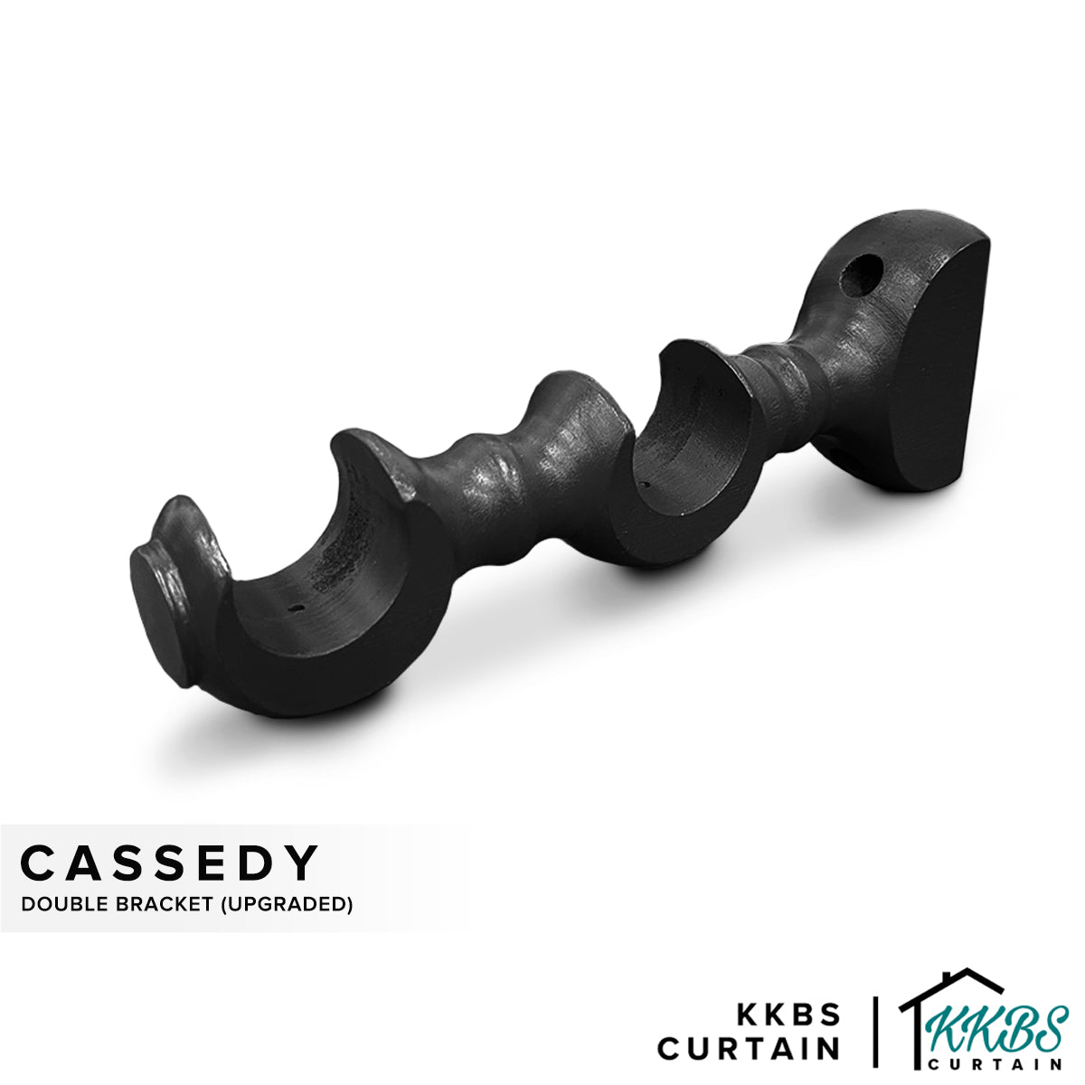 Cassedy Bracket Double Warna Hitam Ebony