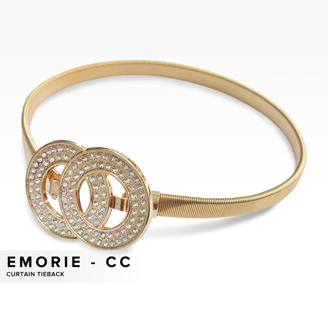 Emorie Tali Pengikat Langsir Reka Bentuk Cincin Jalinan