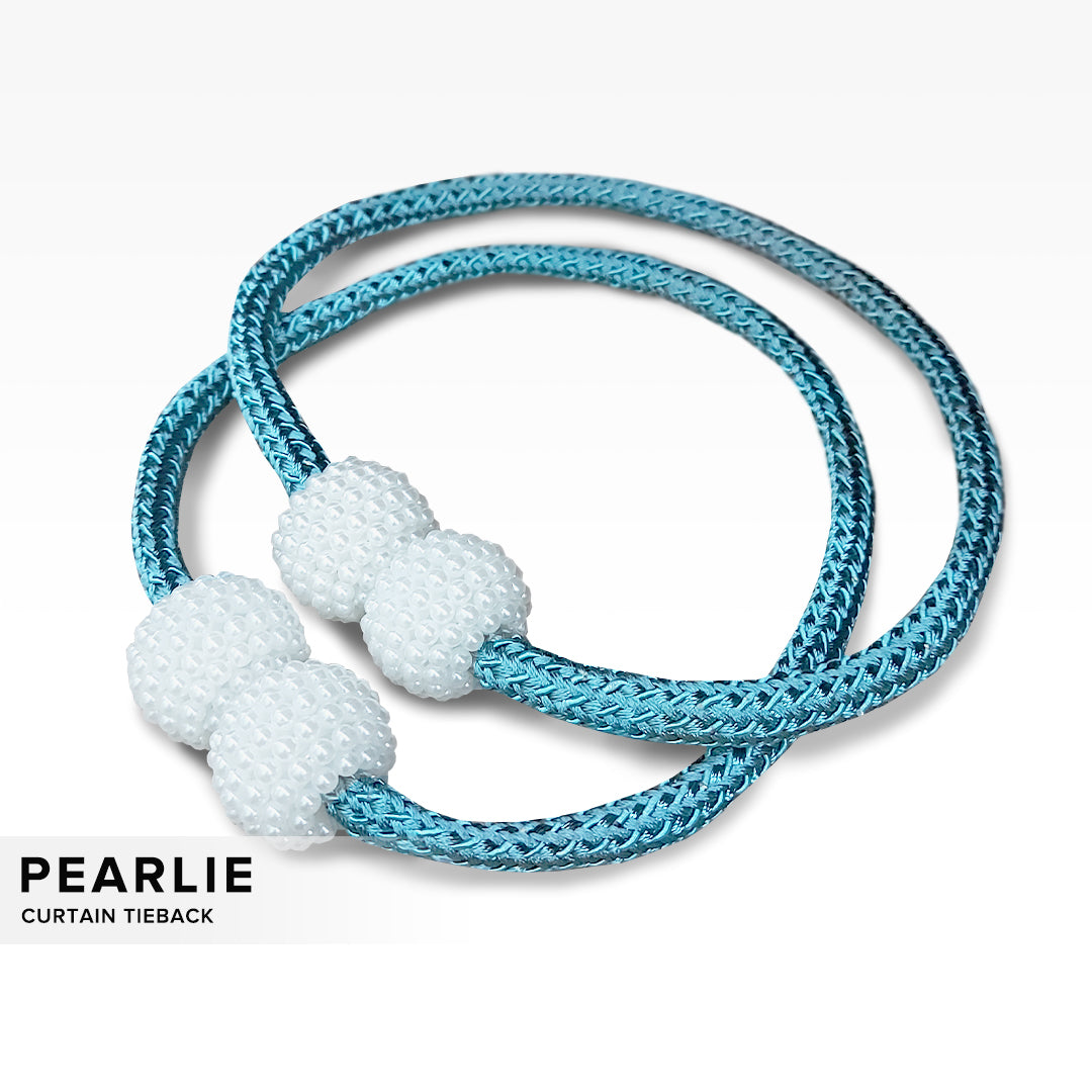 Pearlie 磁性珍珠编织窗帘系带