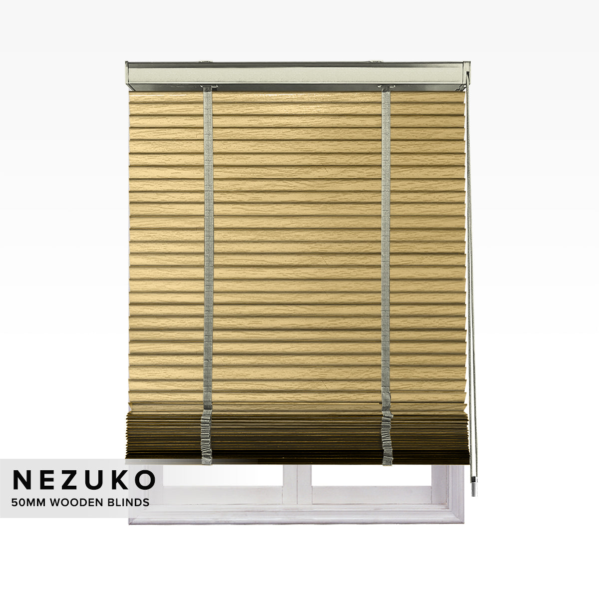 Nezuko 50mm Waterproof Faux Wood Blinds Custom Made