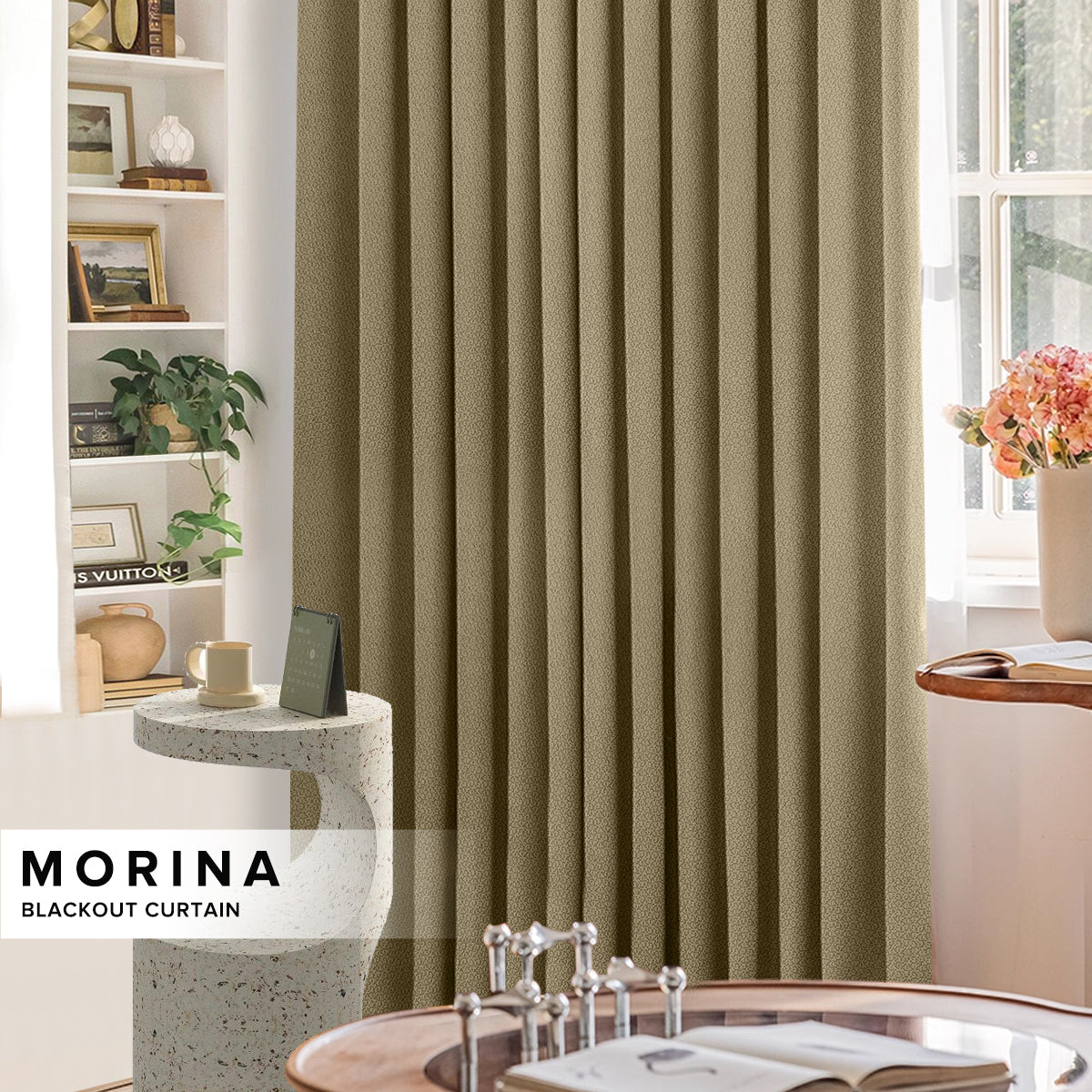 Morina 85-95% Blackout Curtain Ready Made - Extra Width