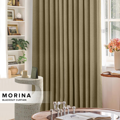Morina 85-95% Blackout Curtain Ready Made - Extra Width