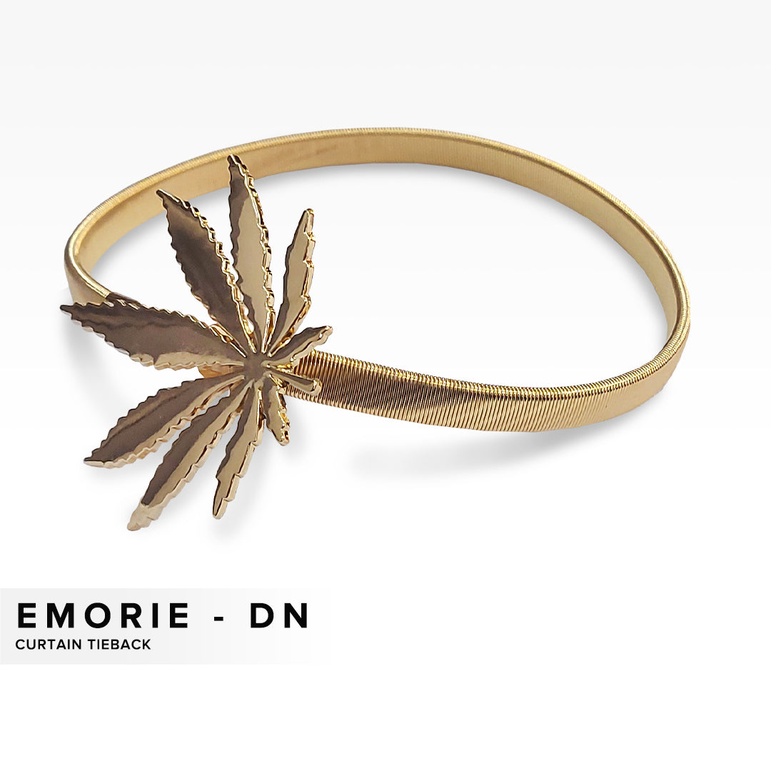 Emorie Leaf Design Curtain Tieback