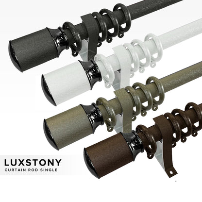 Luxstony Curtain Rod Single Complete Set