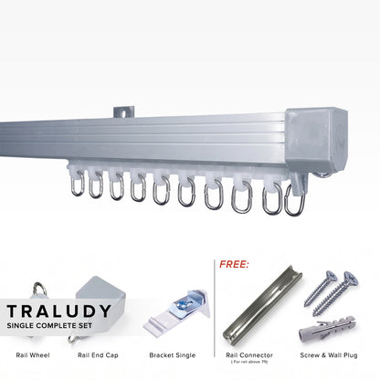 Traludy 铝合金窗帘轨道/单轨全套
