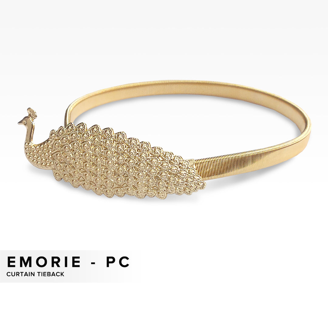 Emorie 孔雀设计窗帘绑带