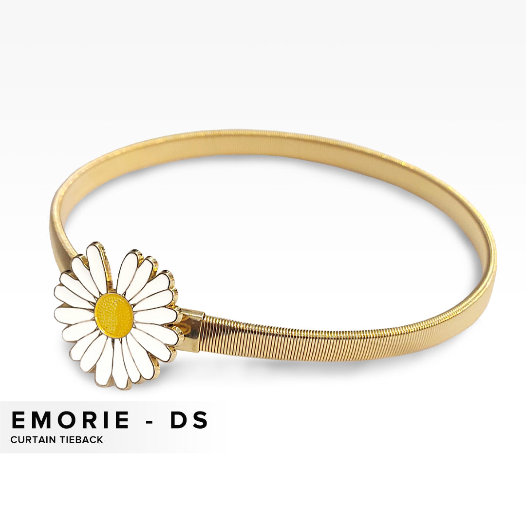 Emorie 雏菊花设计窗帘绑带