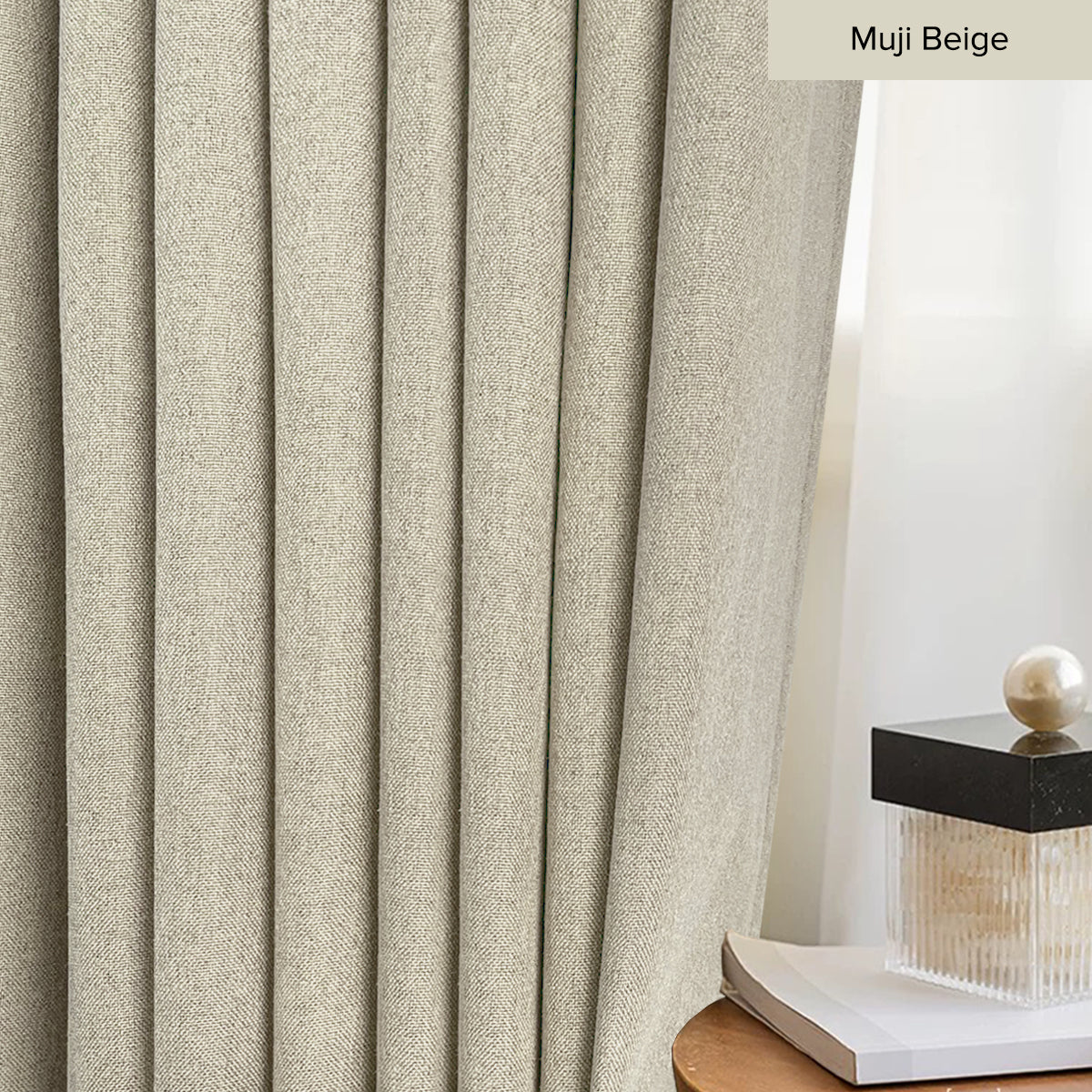 Mizuka 100% Blackout Curtain Ready Made - Standard Width
