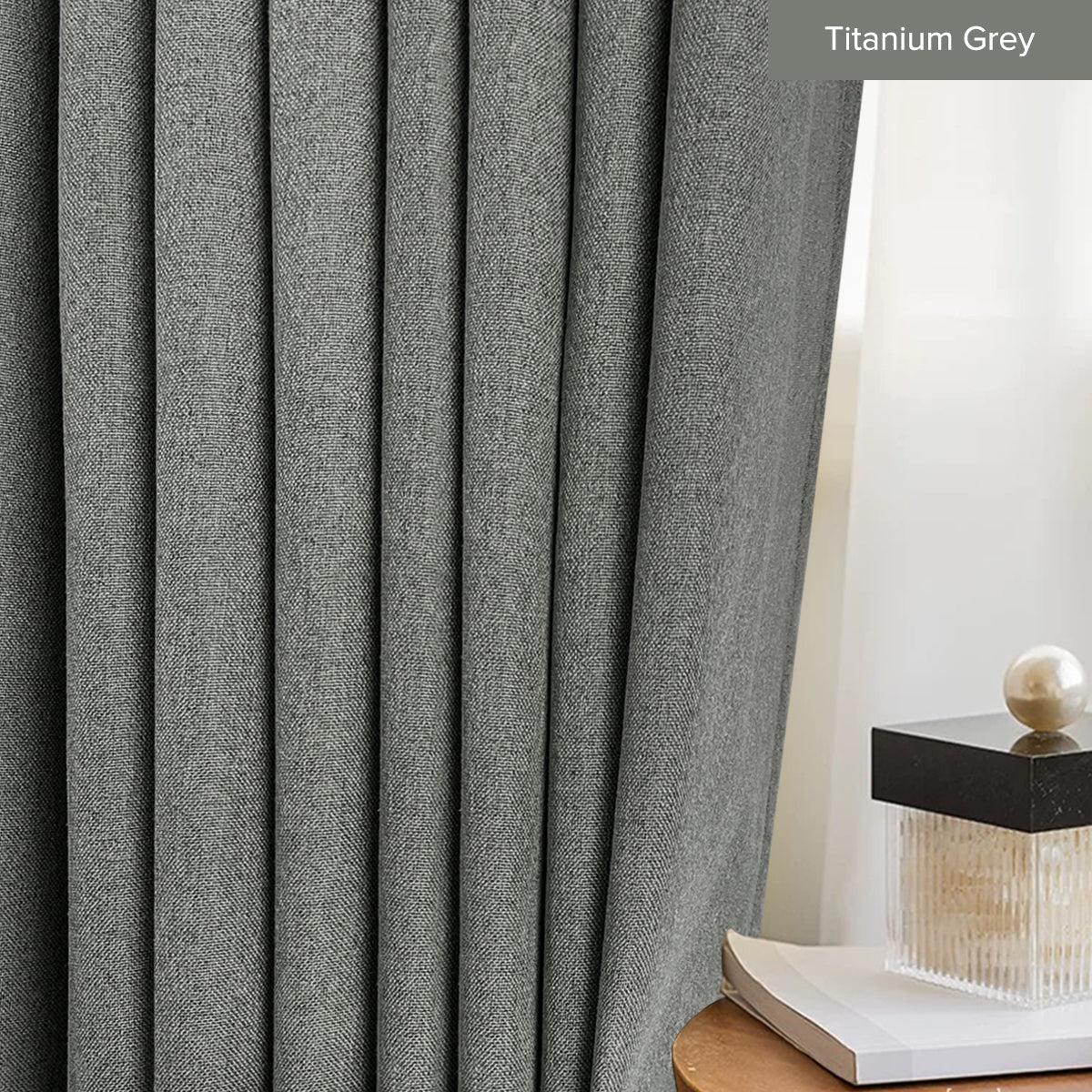 Mizuka 100% Blackout Curtain Ready Made - Standard Width