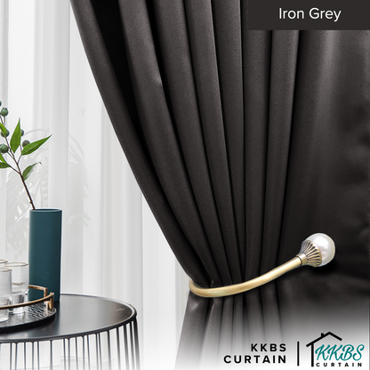 Canola Curtain Minimalist Hook &amp; Eyelet