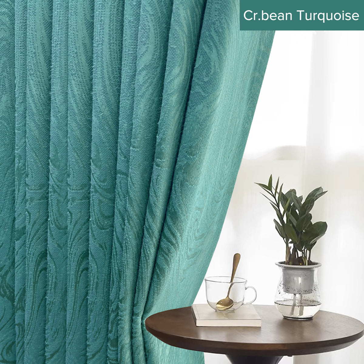 Neluna Semi Blackout Curtain Ready Made - Standard Width