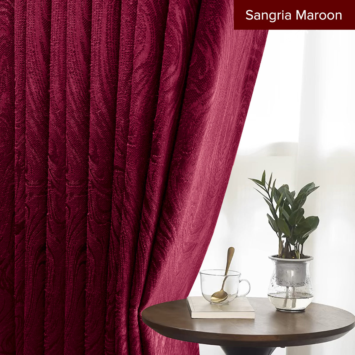 Neluna Semi Blackout Curtain Ready Made - Standard Width