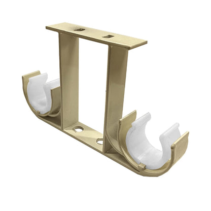 Morandy Curtain Rod Double Ceiling Bracket - Matte Light Gold