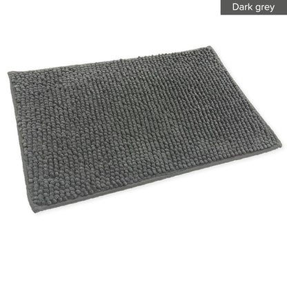 Alas Kaki Chenille Microfiber Warna Polos Bulu Pendek
