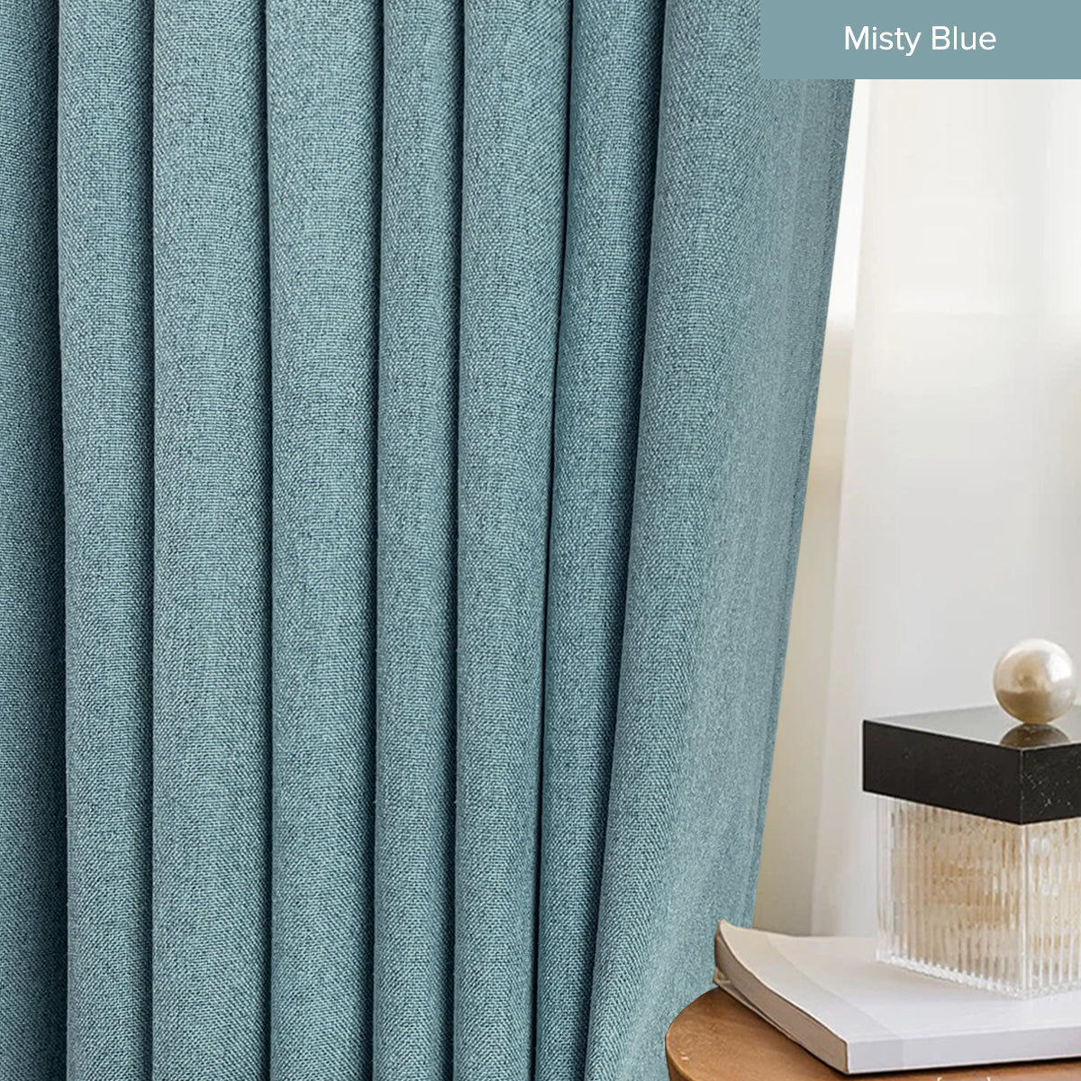 Mizuka 100% Blackout Curtain Ready Made - Standard Width