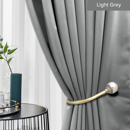 Langsir Canola 80%+ Blackout Cangkuk &amp;amp; Lubang Minimalis