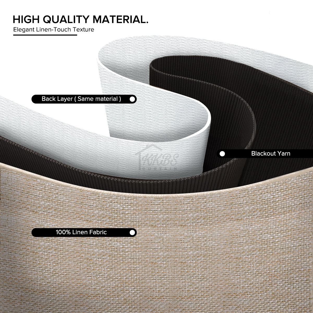 Takumi 95%+ Blackout Curtain Ready Made - Standard Width
