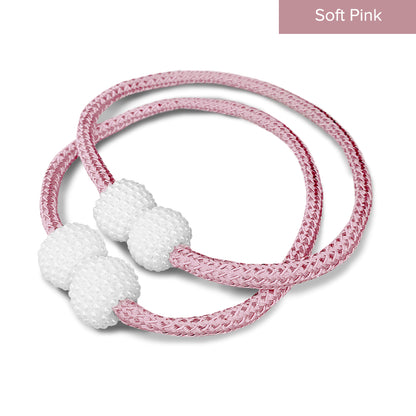Pearlie Magnetic Pearl Braided Curtain Tieback