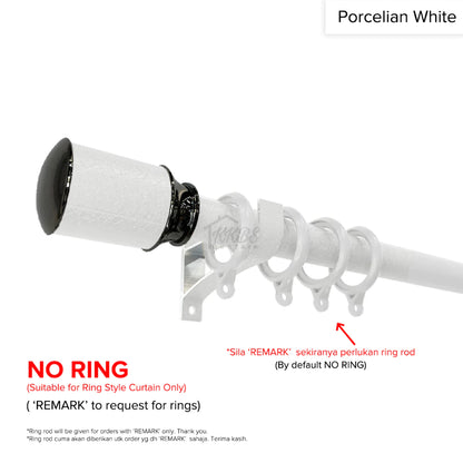 Luxstony Curtain Rod Single Complete Set