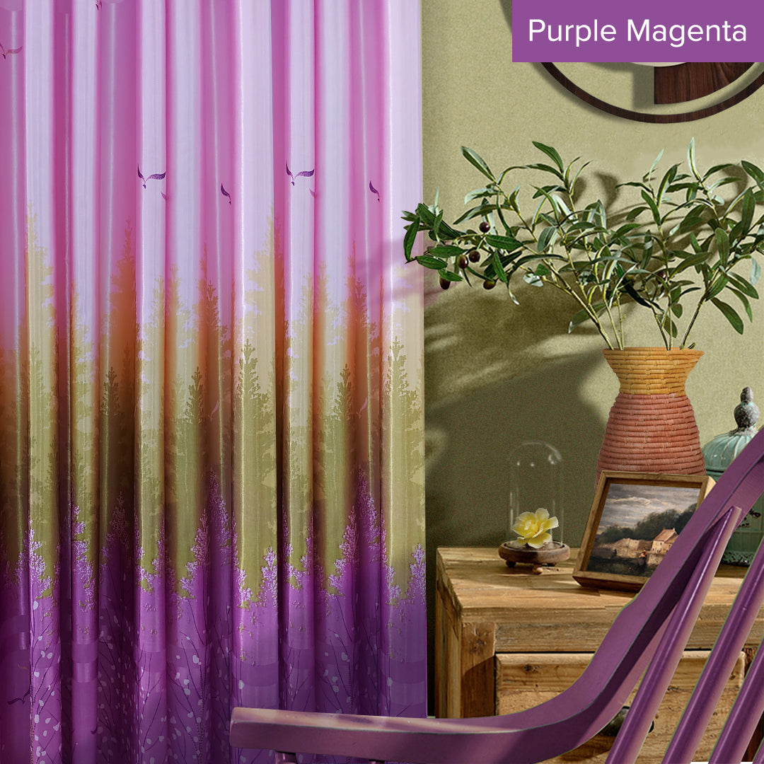 [BUY 1 FREE 1]  Derica Semi Blackout Curtain Ready Made