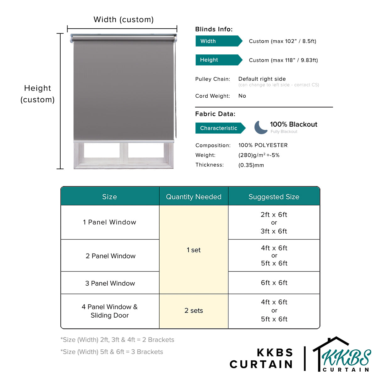 卡梅洛100%遮光卷帘定制款