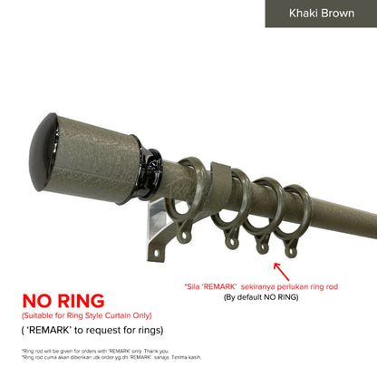 Luxstony Curtain Rod Single Complete Set